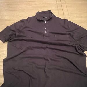 Saks Fifth Avenue Men's Elegant Dark Polo Shirt